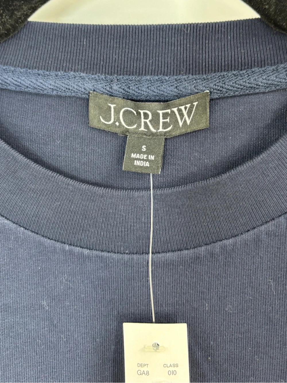 J.Crew Premium-weight relaxed scalloped T-shirt